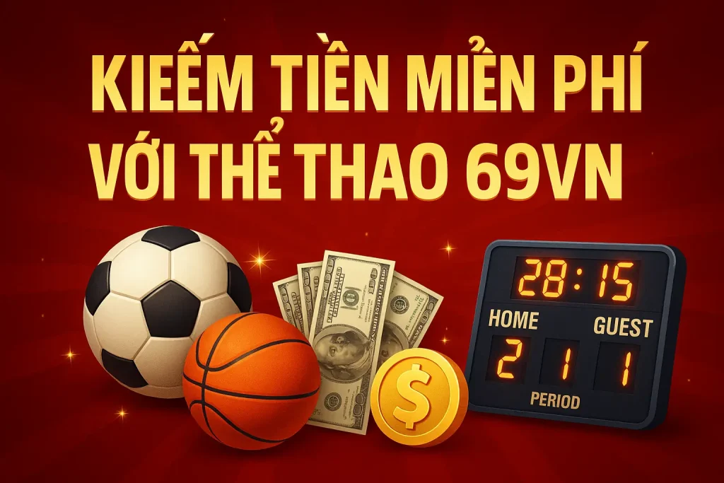 kiếm tiền miễn phí với thể thao 69vn