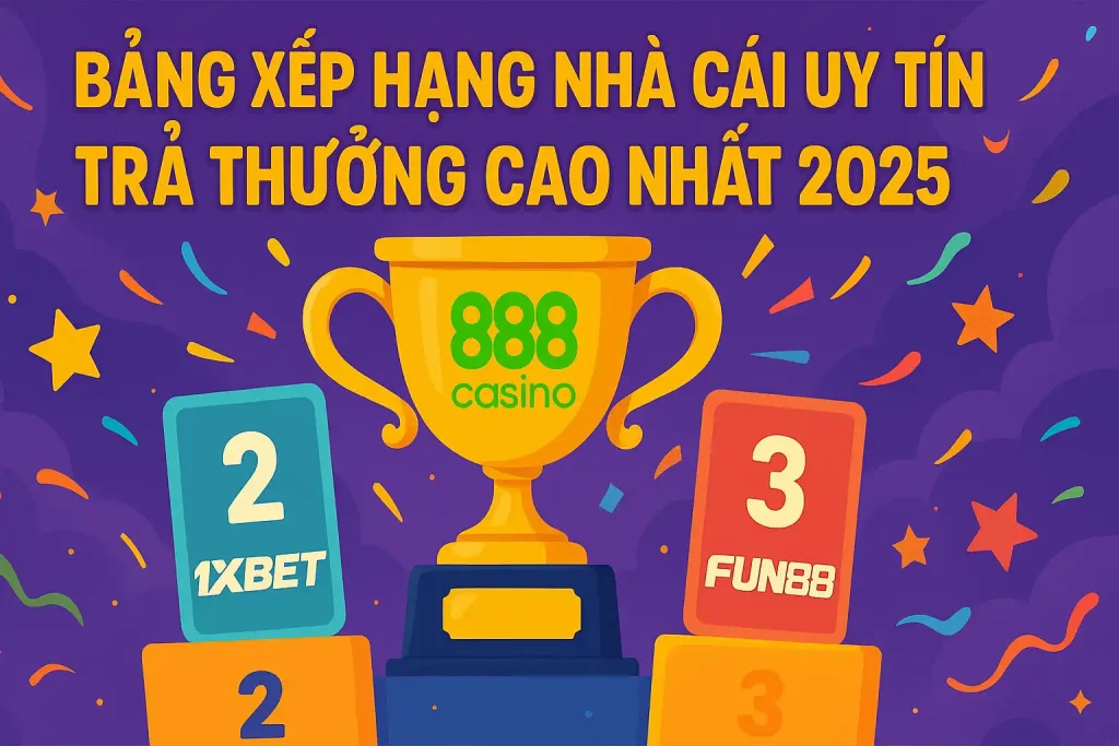 banner bảng xếp hạng trả thưởng từ các nhà cái uy tín tốt nhất 2025